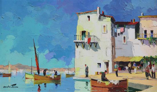 § Cecil Rochfort DOyly-John (1906-1993) Cassis near St Tropez, 12 x 20in.